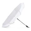 Daintree 190T Pongee 21.5" Faltbarer winddichter Regenschirm Auto open Weiss