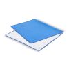 R-PET-Schnelltrocknungshandtuch 40 × 80 cm mit Beutel, Sublimationsdruck. Blau Weiss