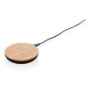 Bamboo X 5W Wireless Charger braun | ohne Werbeanbringung | Nicht verfügbar | Nicht verfügbar