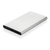 4.000mAh Type-C Powerbank aus RCS recyeltem ABS & Aluminium silber | ohne Werbeanbringung | Nicht verfügbar | Nicht verfügbar
