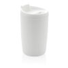 GRS recycelter PP-Becher mit Flip-Deckel weiß | ohne Werbeanbringung | Nicht verfügbar | Nicht verfügbar