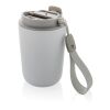 Cuppa Vakuumbecher aus RCS-Stahl mit Umhängeband weiß | ohne Werbeanbringung | Nicht verfügbar | Nicht verfügbar