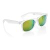 Gleam Sonnenbrille aus RCS rec. PC mit verspiegelten Gläsern weiß | ohne Werbeanbringung | Nicht verfügbar | Nicht verfügbar