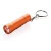 Flash Schlüsselanhänger-Taschenlampe aus RCS rec. Aluminium orange | ohne Werbeanbringung | Nicht verfügbar | Nicht verfügbar
