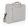 "Laluka AWARE™ 15.4"" Laptop-Tasche aus recycelter Baumwolle grau | ohne Werbeanbringung | Nicht verfügbar | Nicht verfügbar | Nicht verfügbar
