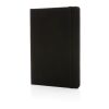 GRS-zertifiziertes rPET-A5-Notizbuch schwarz-schwarz | ohne Werbeanbringung | Nicht verfügbar | Nicht verfügbar