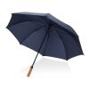 Tony Aware™ RPET 30" Schirm mit auto. Öffnung & Akaziengriff navy blau | ohne Werbeanbringung | Nicht verfügbar | Nicht verfügbar