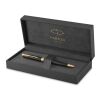 Parker SONNET Stift mattschwarz mit Palladium-Verzierungen gold