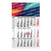 3-Monatskalender Einblatt Solid 3 EXPRESS Schrift klassisch Hellgrau | 300 × 490 mm | ohne Werbeanbringung