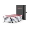 Notizbuch Vision-Book EXPRESS Kunstleder-Hardcover matt-farbig Anthrazit | DIN A5 | ohne Werbeanbringung | Hochweiß/Winkelkaro