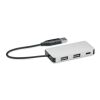 3 Port USB Hub silber | ohne Werbeanbringung | Nicht verfügbar | Nicht verfügbar