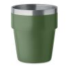 Doppelwandiger Trinkbecher 250 ml dunkelgrün