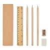 6teiliges Schreibset beige | ohne Werbeanbringung | Nicht verfügbar | Nicht verfügbar | Nicht verfügbar