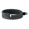 Magnetisches Kabel RPET weiß schwarz | ohne Werbeanbringung | Nicht verfügbar | Nicht verfügbar