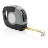 5m/19mm Maßband mit Karabinerhaken grau-schwarz | ohne Werbeanbringung | Nicht verfügbar | Nicht verfügbar