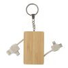 Bambus-Schlüsselanhänger Bianca Braun | ohne Werbeanbringung | Nicht verfügbar | Nicht verfügbar
