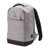 Antidiebstahl Rucksack 'Warschau' aus Polyester Hellgrau