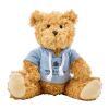 Plüsch-Teddybär 'Olaf' mit aufgestickten Augen Hellblau