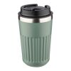 Reisebecher aus recyceltem Edelstahl (400 ml) Chiara Grün