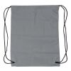Rucksack aus Synthetik (190D) mit reflektierendem Kordelzug Grau | ohne Werbeanbringung | Nicht verfügbar | Nicht verfügbar