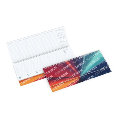 Tisch-Querkalender Compact Bestseller Bunt-blau | ohne Werbeanbringung | ohne Werbeanbringung