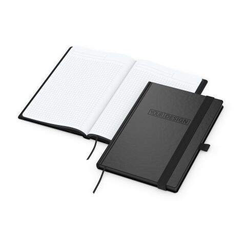 Notizbuch Black-Book Bestseller Schwarz | A5 | ohne Werbeanbringung