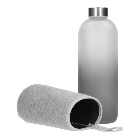 Glasflasche mit Hülle &quot;Iced&quot; 1,0 l transparent | ohne Werbeanbringung | Nicht verfügbar | Nicht verfügbar