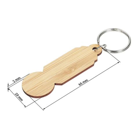 Einkaufswagenlöser &quot;Bamboo&quot; natur | ohne Werbeanbringung | Nicht verfügbar | Nicht verfügbar