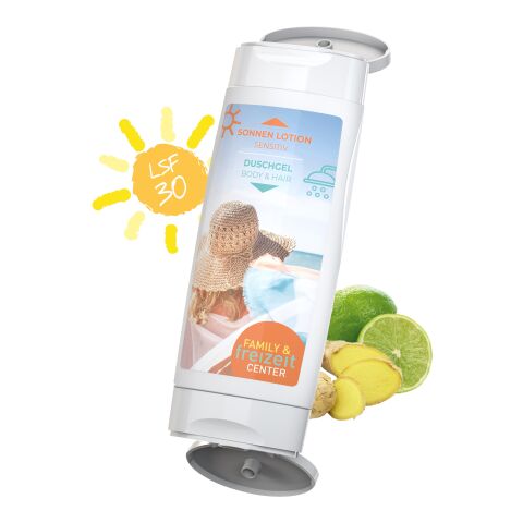 DuoPack Sonnenmilch LSF 30 (sensitiv) + Duschgel Ingwer-Limette (2 x 50 ml) 4C Body Label