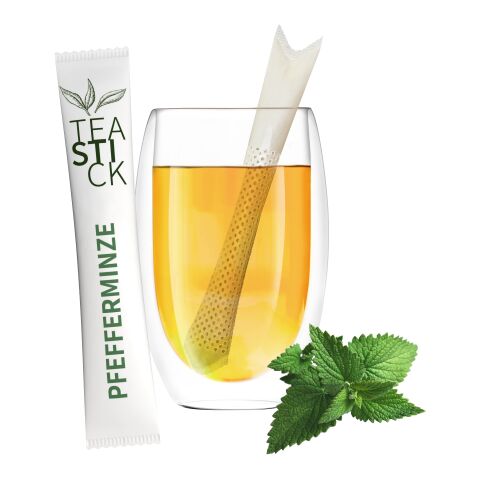 Bio TeaStick - Individual Design 4C Druck auf Aromaverpackung | Pfefferminze