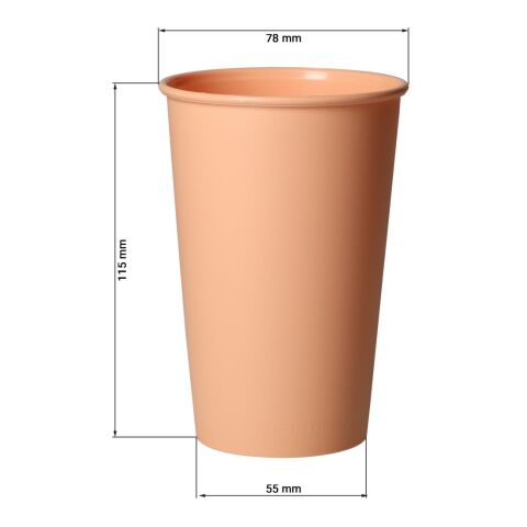 Becher &quot;ToGo&quot;, 300 ml, elastoNature peach fuzz | ohne Werbeanbringung | Nicht verfügbar | Nicht verfügbar