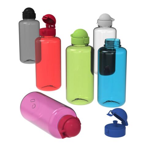 Trinkflasche &quot;Junior&quot;, 1,0 l transparent rot | ohne Werbeanbringung | Nicht verfügbar | Nicht verfügbar