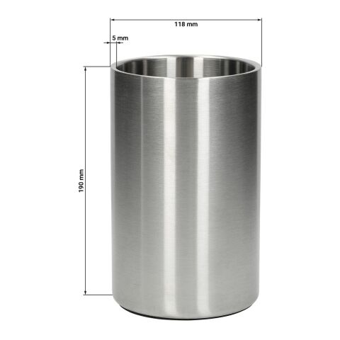 Flaschenkühler &quot;Chill&quot; silber | ohne Werbeanbringung | Nicht verfügbar | Nicht verfügbar