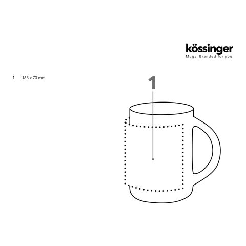 Kössinger Cult  Tasse weiß | ohne Werbeanbringung