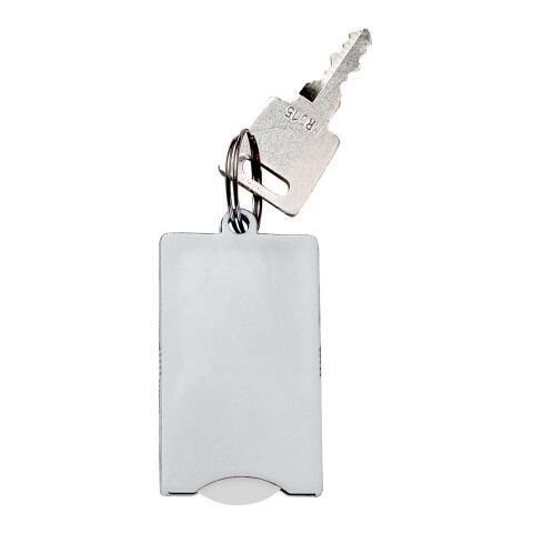 Chip-Schlüsselanhänger &quot;Square&quot; weiß | ohne Werbeanbringung | Nicht verfügbar | Nicht verfügbar