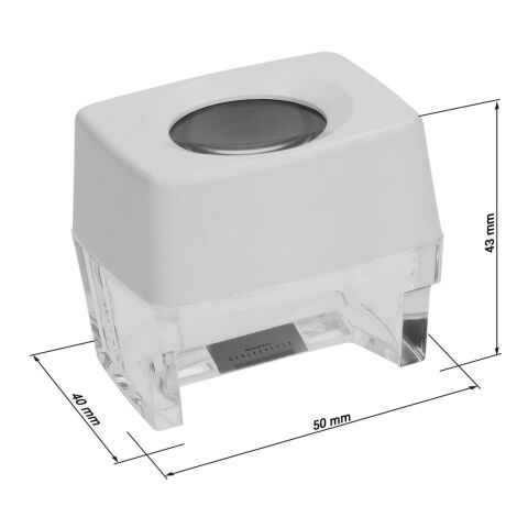 Standlupe &quot;Measurement 8 x&quot; weiß | ohne Werbeanbringung | Nicht verfügbar | Nicht verfügbar