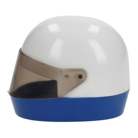 Bleistiftspitzer &quot;Helm&quot; weiß | 1-farbiger Tampondruck | seitlich am unteren Rand | 20 mm x 7 mm