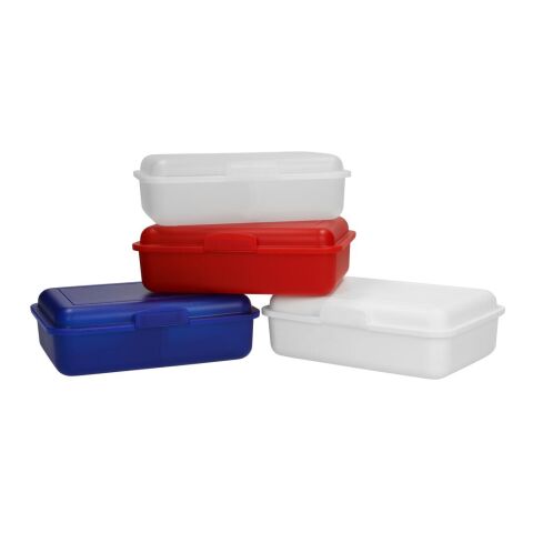 Vorratsdose &quot;School-Box&quot; mittel mit Trennwand weiß | ohne Werbeanbringung | Nicht verfügbar | Nicht verfügbar