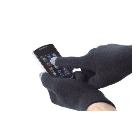 Smartphone Handschuhe "Touch" schwarz/grau | ohne Werbeanbringung | Nicht verfügbar | Nicht verfügbar