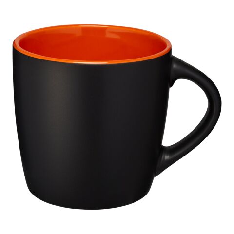 Riviera Keramiktasse schwarz-orange