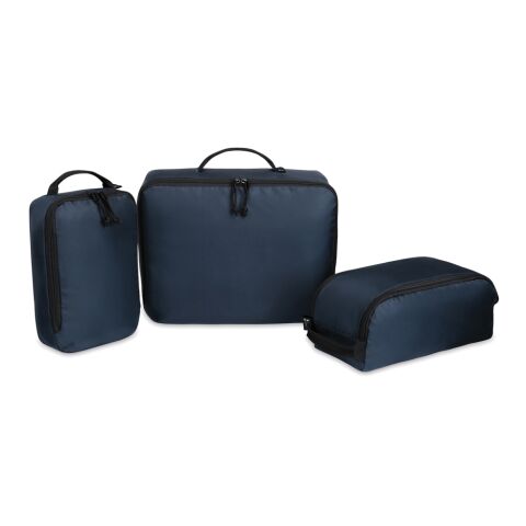 Renew AWARE™ rPET 3-teiliges Packing-Cube-Set marineblau