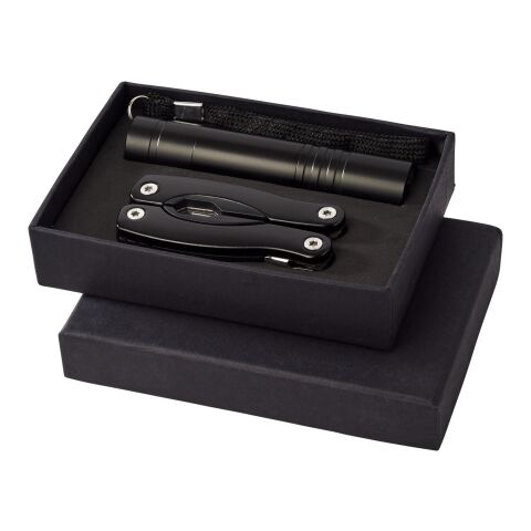 Scout Multifunktionswerkzeugs- und LED-Taschenlampen-Set Standard | schwarz | ohne Werbeanbringung | Nicht verfügbar | Nicht verfügbar | Nicht verfügbar