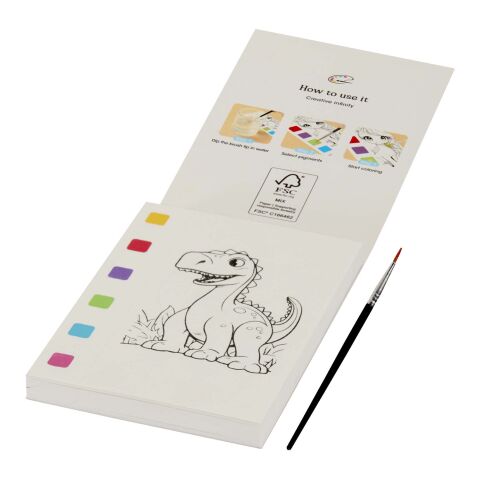 Quell Malbuch und Wasserpinsel Set weiß