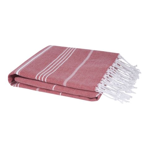 Anna 150 g/m² Hammam Baumwollhandtuch 100 × 180 cm Standard | rot | ohne Werbeanbringung | Nicht verfügbar | Nicht verfügbar | Nicht verfügbar