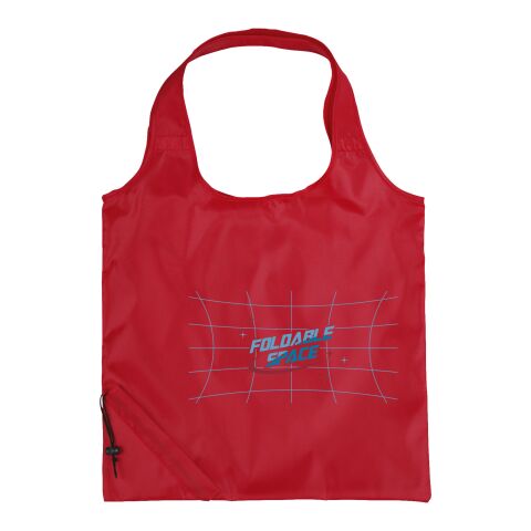 Bungalow faltbare Polyester Tragetasche Standard | rot | ohne Werbeanbringung | Nicht verfügbar | Nicht verfügbar | Nicht verfügbar