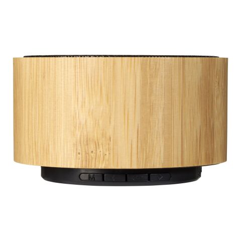 Cosmos Bluetooth® Lautsprecher aus Bambus Standard | natur-schwarz | ohne Werbeanbringung | Nicht verfügbar | Nicht verfügbar