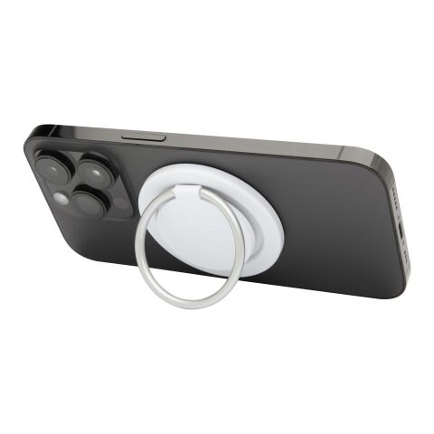 Albali Magnetische Smartphonehalterung  aus recyceltem Kunststoff mit Ringständer Standard | weiss | ohne Werbeanbringung | Nicht verfügbar | Nicht verfügbar