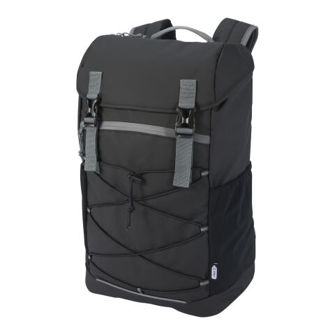 Aqua 15,6&quot; GRS recycelter wasserfester Laptop-Rucksack 23 L Standard | schwarz | ohne Werbeanbringung | Nicht verfügbar | Nicht verfügbar | Nicht verfügbar