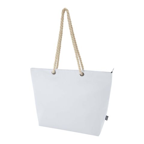 Panama Strandkühltasche mit Kordelgriffen aus recyceltem GRS-Material  Standard | weiß | ohne Werbeanbringung | Nicht verfügbar | Nicht verfügbar