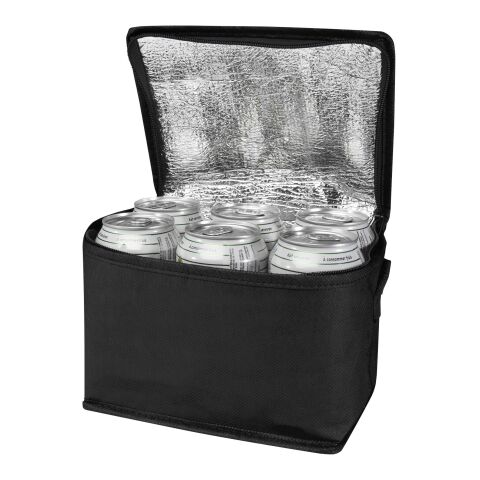 Spectrum Kühltasche aus recyceltem GRS Non Woven für 6 Dosen 4 L Standard | schwarz | ohne Werbeanbringung | Nicht verfügbar | Nicht verfügbar